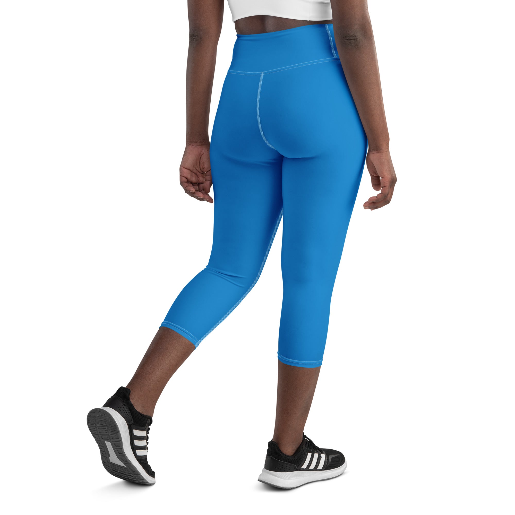 Navy Blue Yoga Capri Leggings